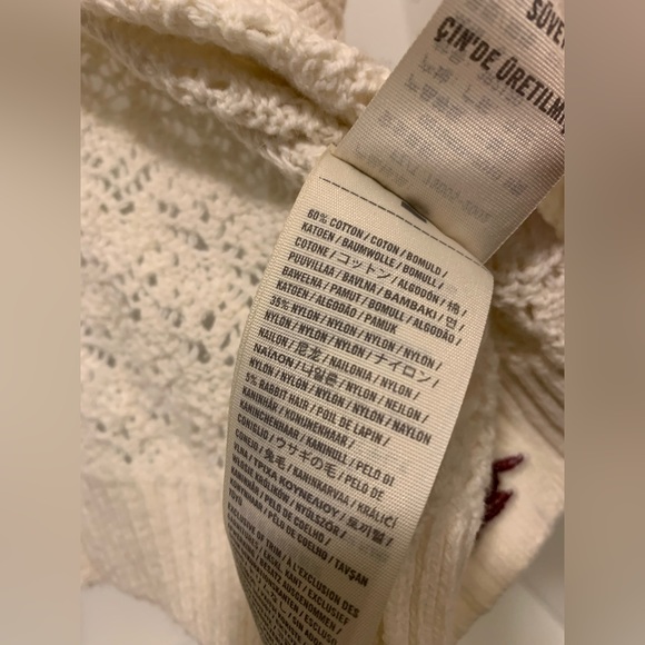 Hollister White Knit Cardigan - Size XS - Picture 4 of 5